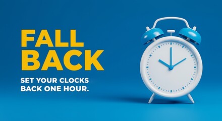 Daylight saving time change reminder with analog alarm clock