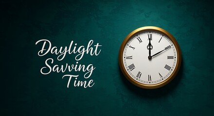 Daylight Saving Time Clock Illustration