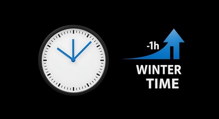 Winter Time Clock Adjustment Graphic