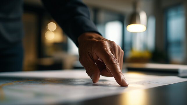 Finger touching illuminated digital chart represents data analysis, strategic planning, and modern decision making.
- Powered by Adobe