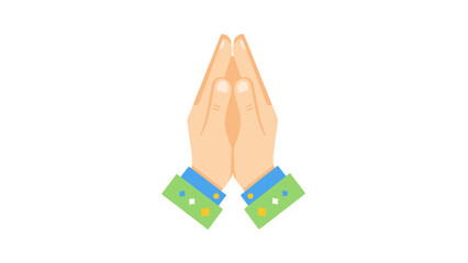 Praying hands emoji symbolizing hope and gratitude.