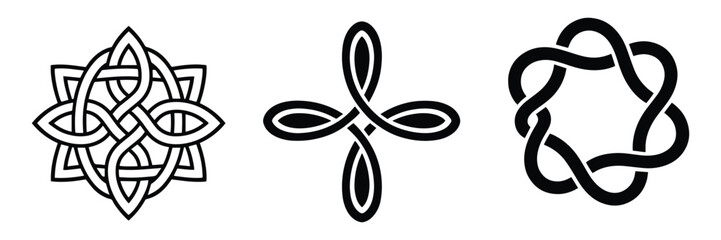 Intricate Celtic knot designs for art and craft projects