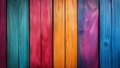 vibrant colorful wooden planks background for creative projects