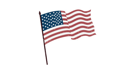 Vector illustration flag of united states