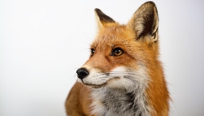 Fototapeta premium fox isolated on white wallpaper of background in