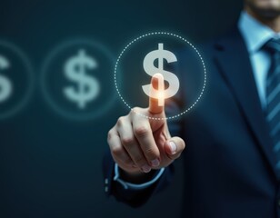 Businessman managing digital tax documents and efiling through virtual interface Concept for online tax return accounting software document management and electronic tax compliance