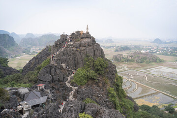 Summit of Mua Caves in Ninh Binh, Vietnam