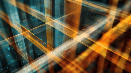 Digital Panels Create Layers of Information and Depth in an Internet Law Context With Neutral Lighting Available for Online Viewers