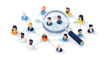 Network connections and recruitment: diverse team networking and talent search