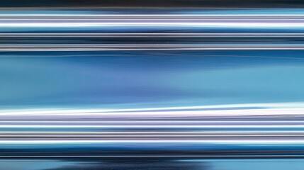 Colorful abstract long exposure image with blue and silver lines creating a smooth flowing gradient background