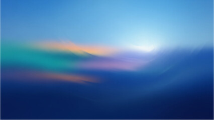Fototapeta premium A serene sky with vibrant clouds at sunrise viewed from a distance
