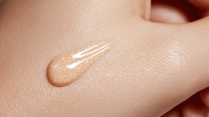 Fototapeta premium Shimmering Skin Serum Close-up Texture Shot