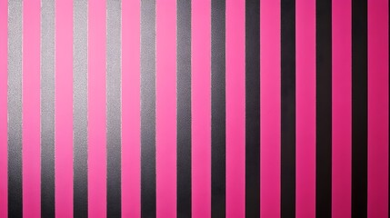 Hot pink and black vertical stripes wallpaper pattern