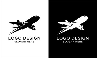 Minimalist Airplane Logo Design for Aviation and Travel Industry Branding. © Gustavo