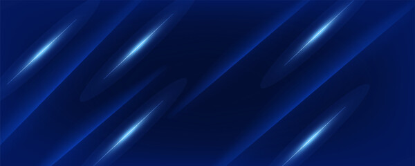 Modern abstract dark navy blue banner background. Vector abstract graphic design banner pattern background template.