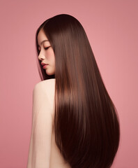 High-End Long Silky Hair Commercial Shot