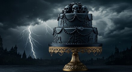 Dramatic Halloween Skull Cake Design Ideas for Gothic Parties & Spooky Celebrations