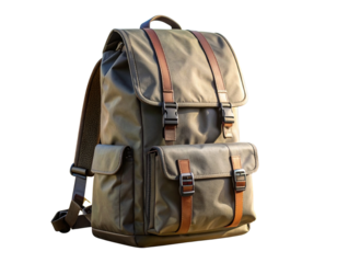 a travel backpack with multiple pockets