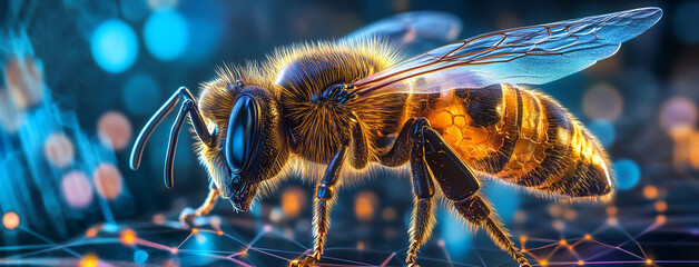 Honeybee Closeup Macro Nature Wildlife Photography