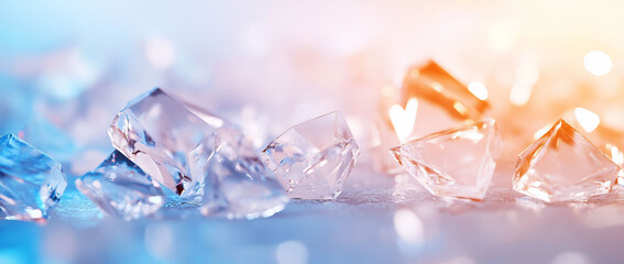 Ice Crystals Background Cool Refreshment Texture Macro Photography