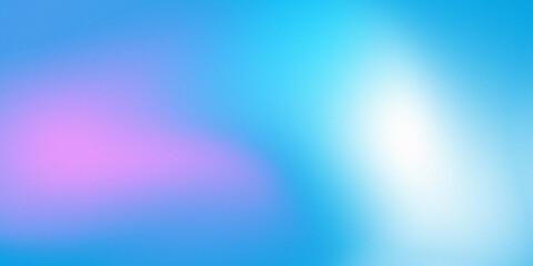 Pastel background with pink blue gradients sky. Soft color gradation banner. Morning, sunset, evening backdrop. Pink clouds in blue sky. 