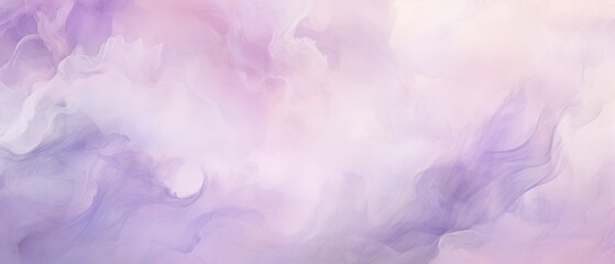 Abstract background of swirling pastel purple and pink smoke with soft flowing textures