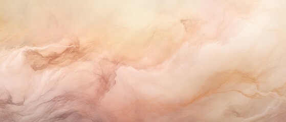 Obraz premium Beige and peach abstract cloud-like texture with swirling pastel grunge effect for backgrounds