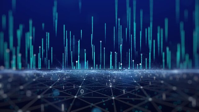 abstract blue background with lines