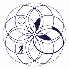 Minimal Planetary Rhythm Pulse Abstract Icon