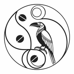 Simplicity Focused Abstract Symbol with Minimal Geometry