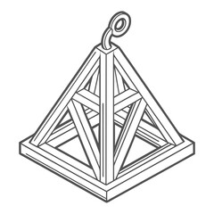 Bold Geometric Icon Representing Strength and Stability
