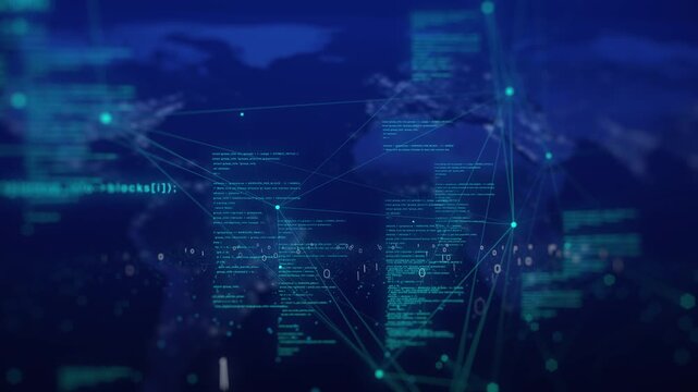 Data binary code abstract technology background