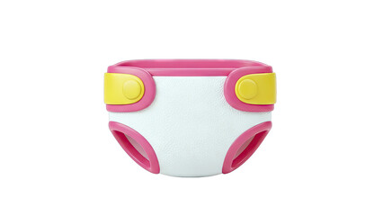 3D Render of a Cartoon Baby Diaper