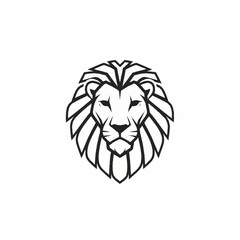 Lion Head Logo Illustration Design Element.