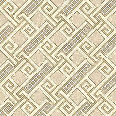 Elegant beige geometric pattern with interconnected lines and shapes