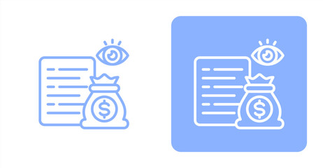 Fototapeta premium Control Line Two-tone color and contrasting background icon illustration