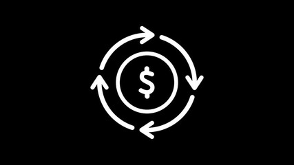 Money Animated Icon with Transparent Background - Powered by Adobe