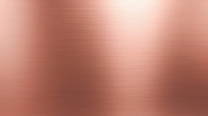 Rose gold brushed metal background, metallic texture with soft lighting, elegant and luxurious abstract surface for design
