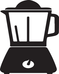 Blender Juicer Black Silhouette Outline Icon &ndash; Electric Kitchen Mixer Vector