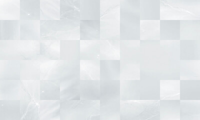 ホワイトグレーのモザイクタイル調マーブル背景