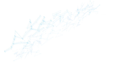 Technology dots lines connect network background.global network technology concept.