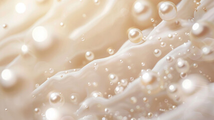 パール真珠の美しい滑らかな布のビジネス背景　Generative AI