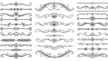 Collection of ornate dividers