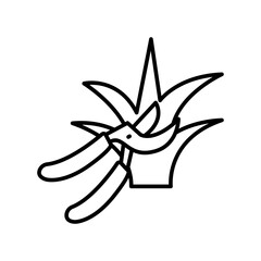 Grass cutter icon design template