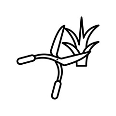 Grass cutter icon design template