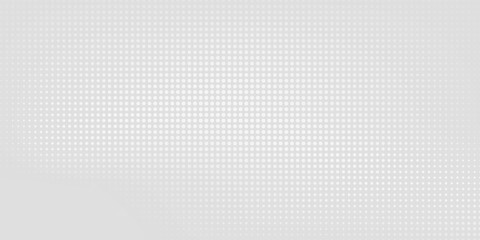 Dot white on gray background with wave light technology texture background. Abstract pop art big data model