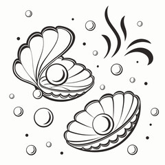 Glossy Pearl Inspired Abstract Shapes for Luxury Designs © Stock