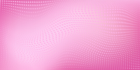 Abstract pink rose halftone pattern design. Retro comic gradient pink soft background. Pixelated dot style