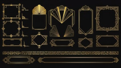 Art deco frame collection
