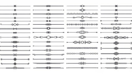 Complex molecular structures diagram
